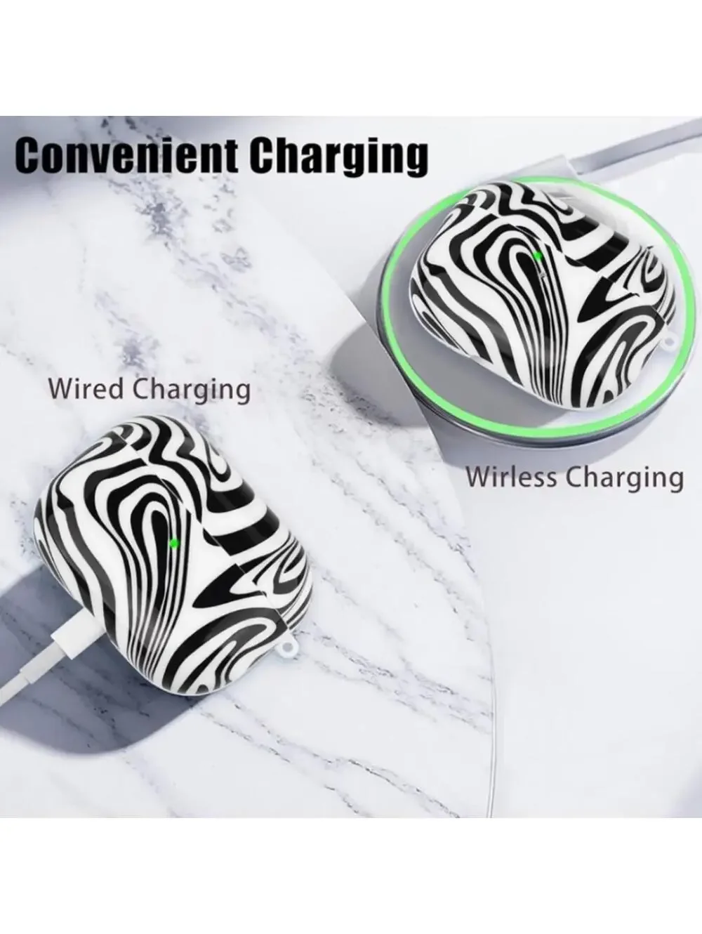 Apple AirPods Pro Case 1 & 2 / Zebra Print Cover